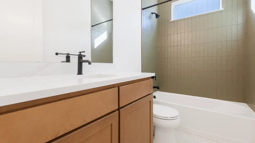 Furnished interior view inside a new home in Dillon Pointe - Journey, Broomfield (Image 7).
