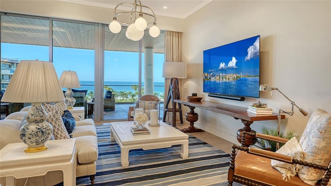 Furnished interior view inside a new home in , Longboat Key (Image 26). Furnished interior view inside a new home in , Longboat Key (Image 26).