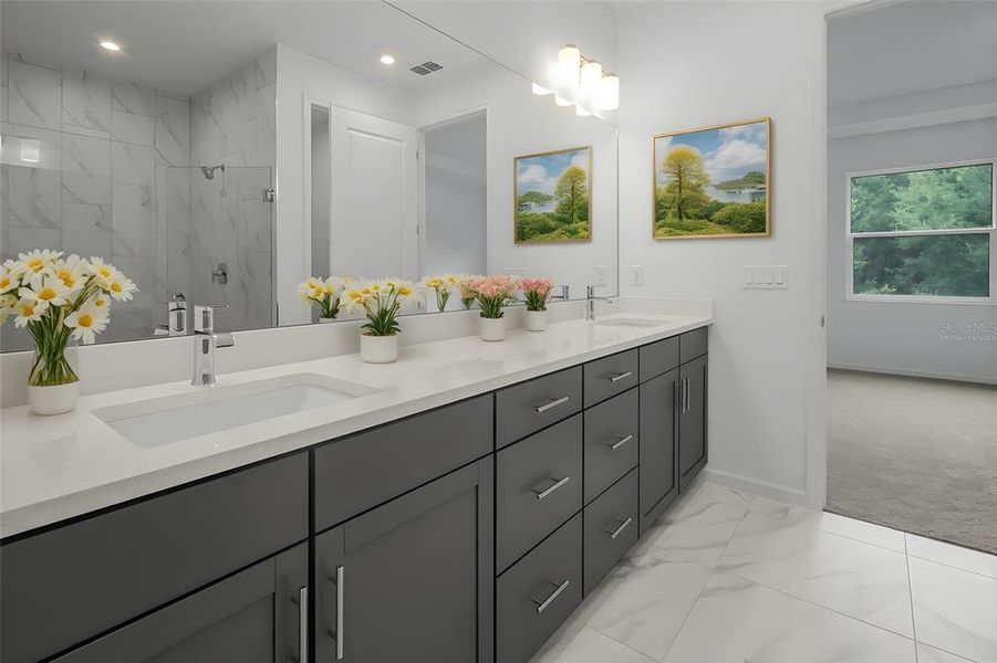 Furnished interior view inside a new home in Cresswind at Hammock Oaks, Lady Lake (Image 6).