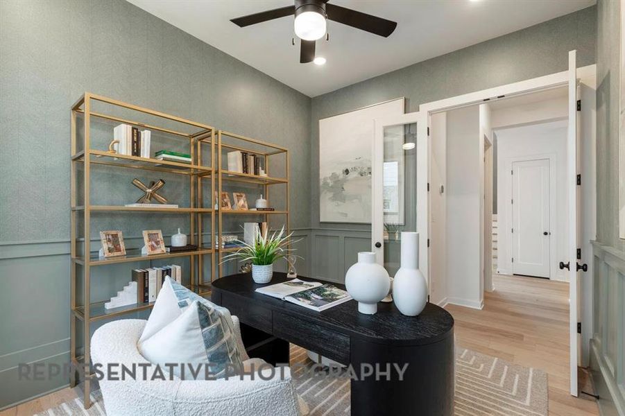 Furnished interior view inside a new home in Landmark, Denton (Image 24).