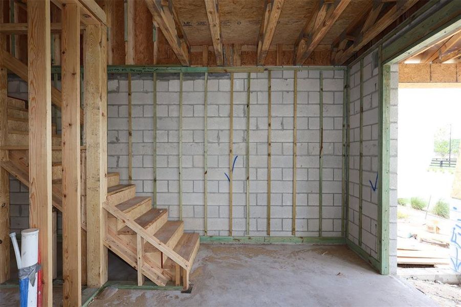 In-progress construction of a new home in Center Lake on the Park, St. Cloud, FL (Image 7).