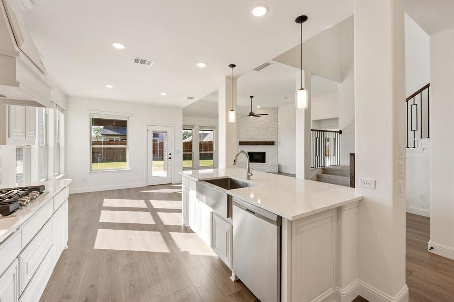 Furnished interior view inside a new home in Meadow Vista 60-65, Anna (Image 11). Furnished interior view inside a new home in Meadow Vista 60-65, Anna (Image 11).