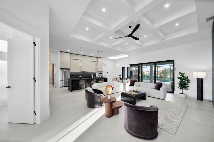 Furnished interior view inside a new home in , Cape Coral (Image 11).