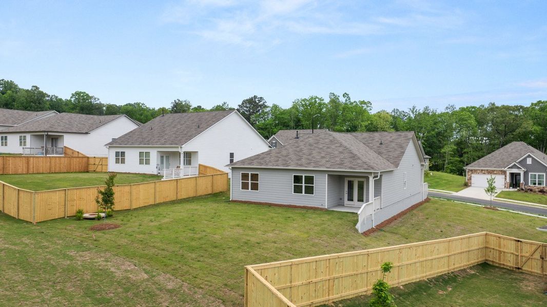 Representative exterior details of a home built from the CALI by D.R. Horton in Lost Creek, Dallas (Image 23).
