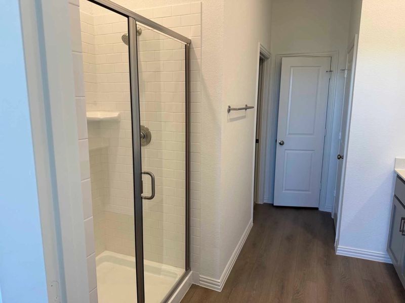 Primary Bathroom Construction Progress featuring the Milan Collection