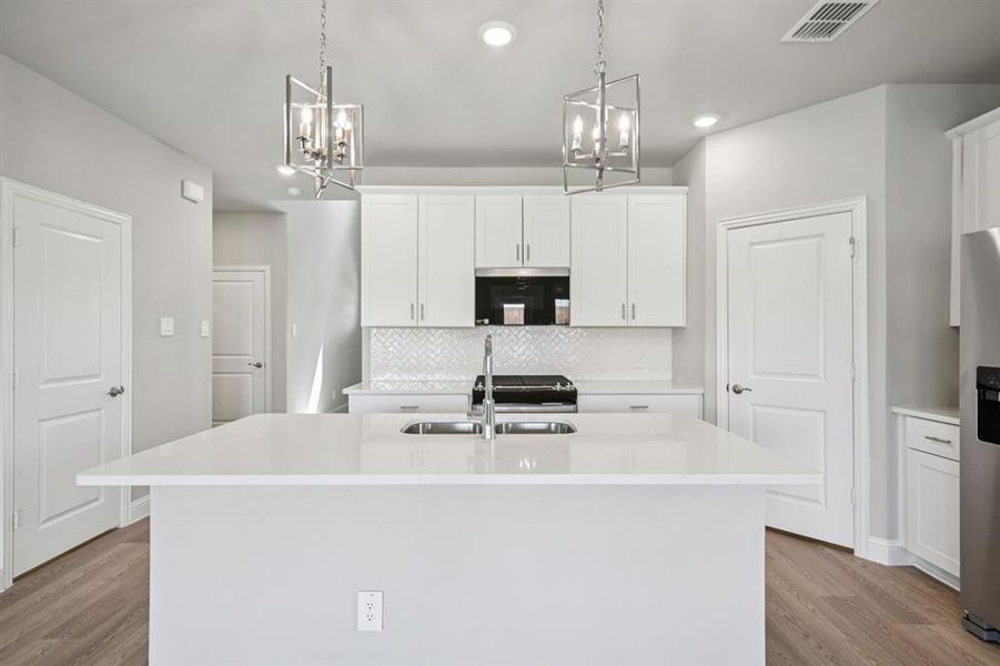 Furnished interior view inside a new home in Eastridge - Signature Series, McKinney (Image 7).