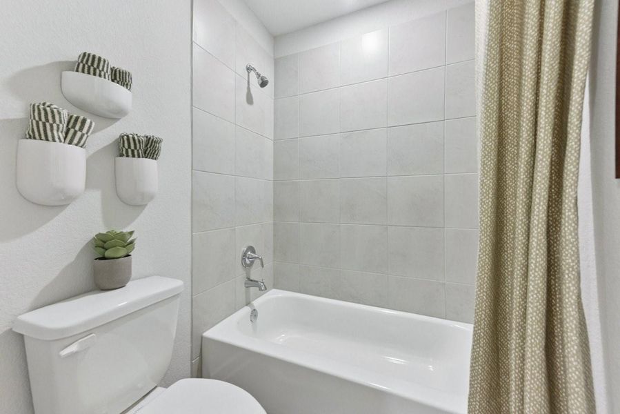 Furnished interior view inside a new home in The Ridge at Trinity Ranch, Elgin (Image 3).