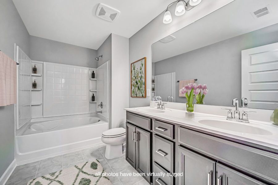 Representative furnished interior of a home built from the Fairfax by Parkside Builders in Oxford Station, Gallatin (Image 31).