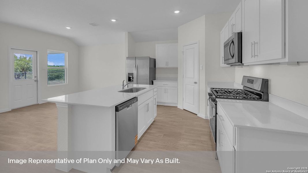 Furnished interior view inside a new home in Trace, San Marcos (Image 4).