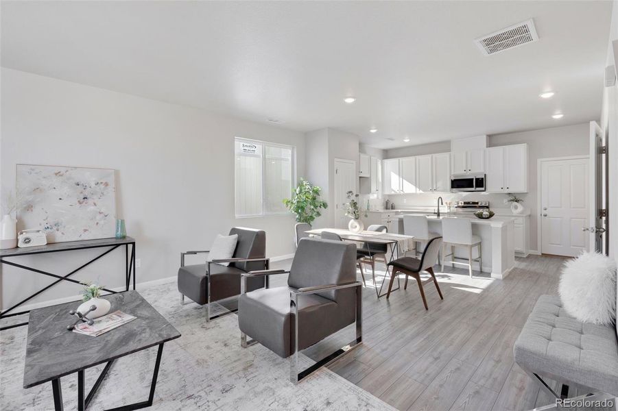 Furnished interior view inside a new home in , Longmont (Image 28). Furnished interior view inside a new home in , Longmont (Image 28).