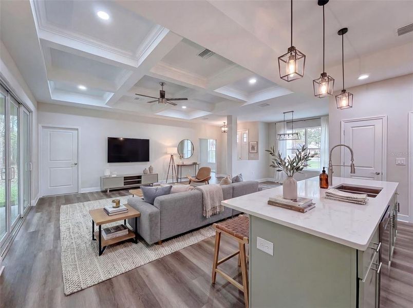 Furnished interior view inside a new home in , Homosassa (Image 9).