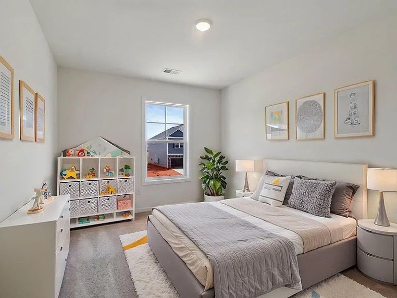 Furnished interior view inside a new home in Providence Station at Trolley Run, Aiken (Image 9).