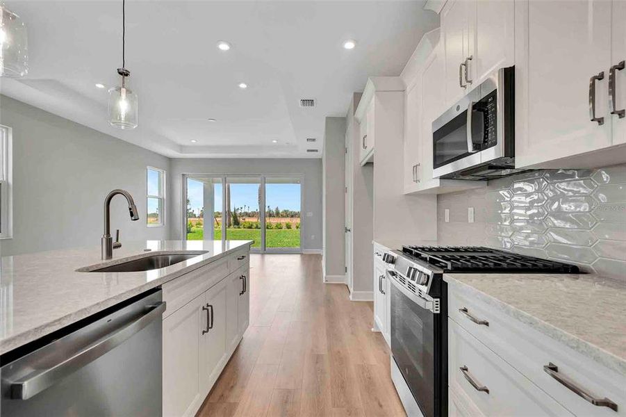 Furnished interior view inside a new home in Cresswind at Lake Harris, Tavares (Image 11).