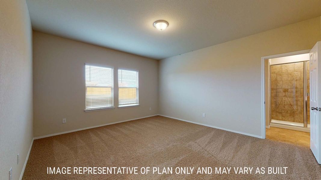 Representative unfurnished interior of a home built from the Perry by D.R. Horton in Park Meadows, Lorena (Image 20).