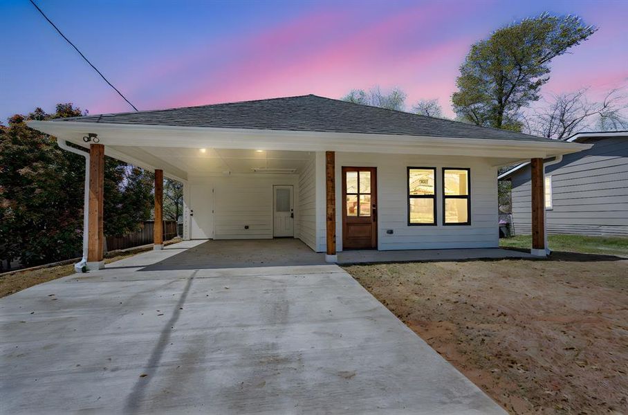 Front exterior of a new home in , Wolfe City, TX, highlighting curb appeal (Image 22). Front exterior of a new home in , Wolfe City, TX, highlighting curb appeal (Image 22).