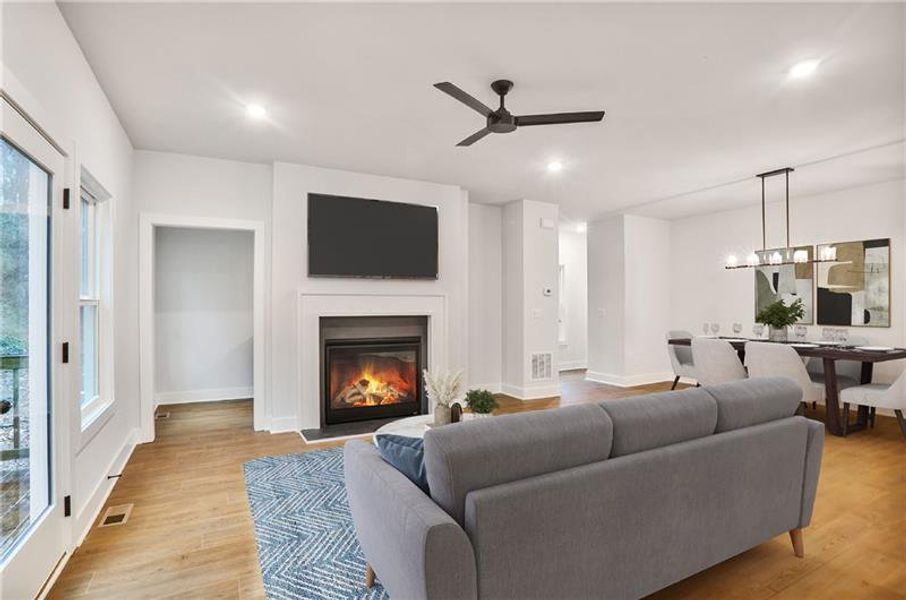 Furnished interior view inside a new home in , Atlanta (Image 5). Furnished interior view inside a new home in , Atlanta (Image 5).