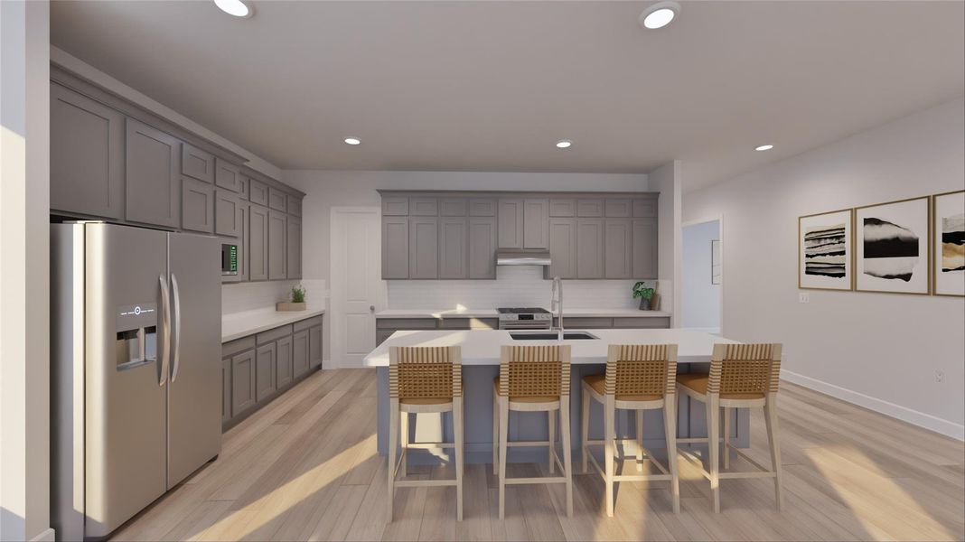 Furnished interior view inside a new home in Oakberry Trails, Waller (Image 7).