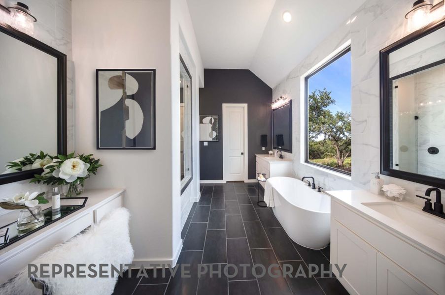 Furnished interior view inside a new home in The Woodlands Hills, Willis (Image 16).