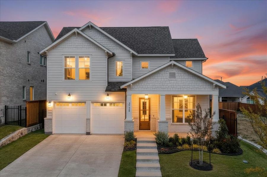 Front exterior of a new home in , Frisco, TX, highlighting curb appeal (Image 24).