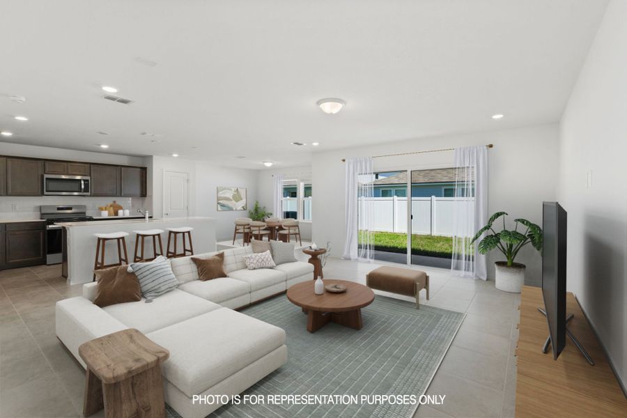 Furnished interior view inside a new home in Wells Landing, Jacksonville (Image 5).