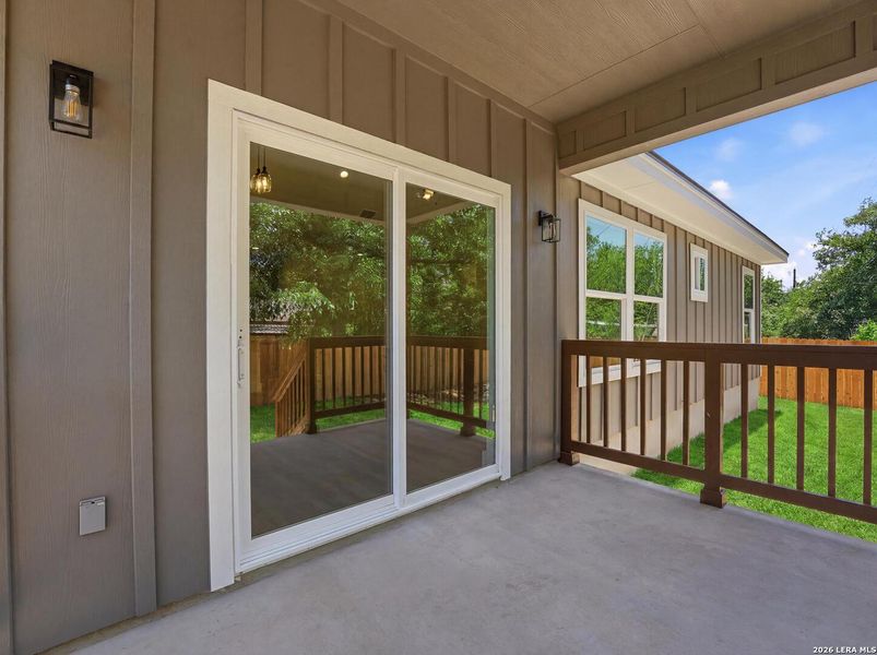 Exterior details and patio area of a home in , Kerrville (Image 30).