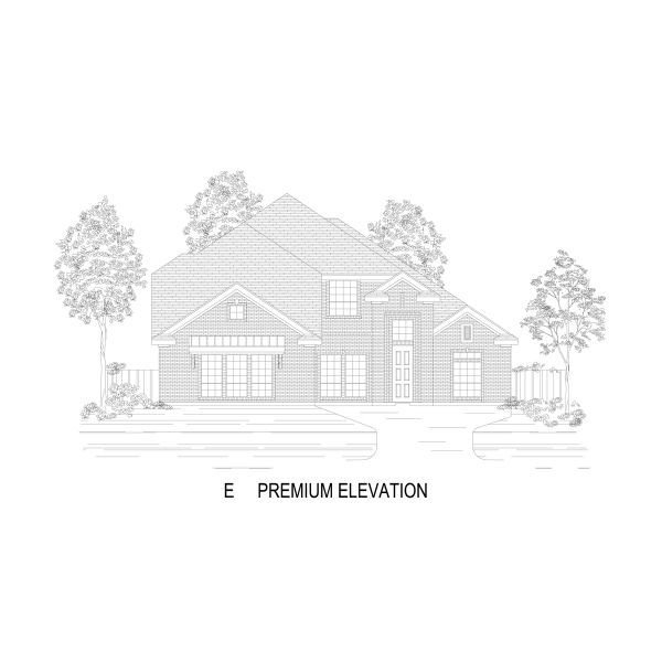 Representative rendering of the exterior for the Birchwood 2FSW (w/Media) by First Texas Homes (Image 12).