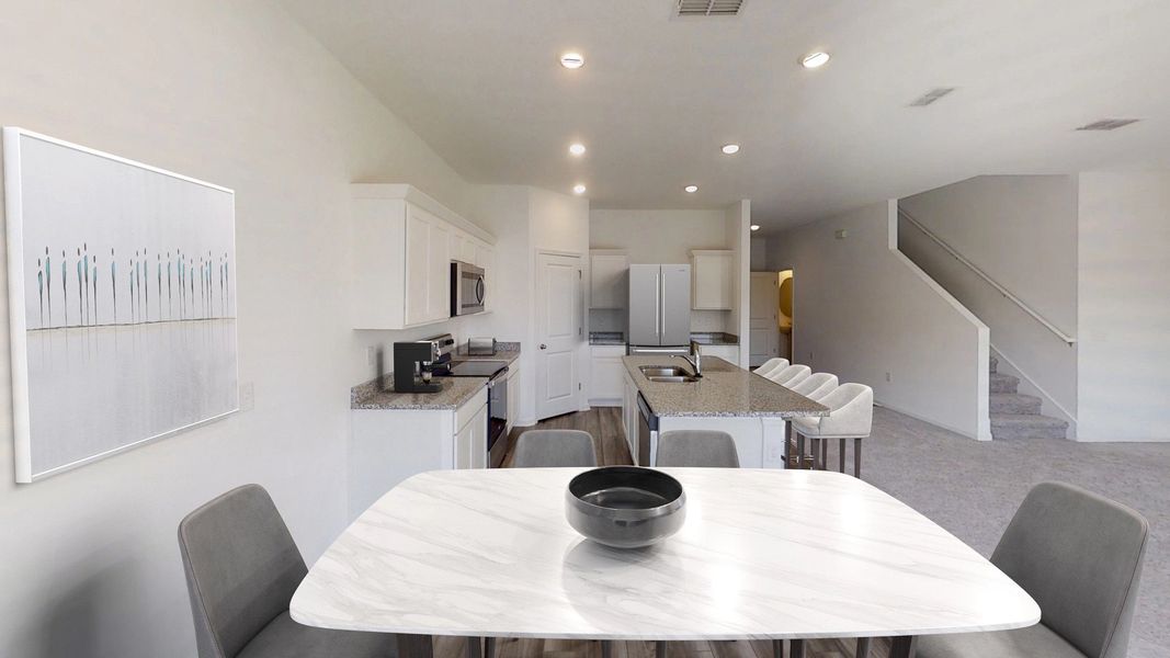 Representative furnished interior of a home built from the Catalina by Starlight Homes in The Meadows, Mebane (Image 4).