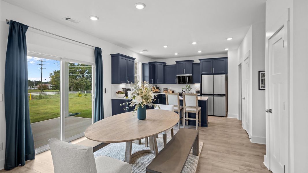 Inviting breakfast area with a seamless connection to the kitchen for everyday living