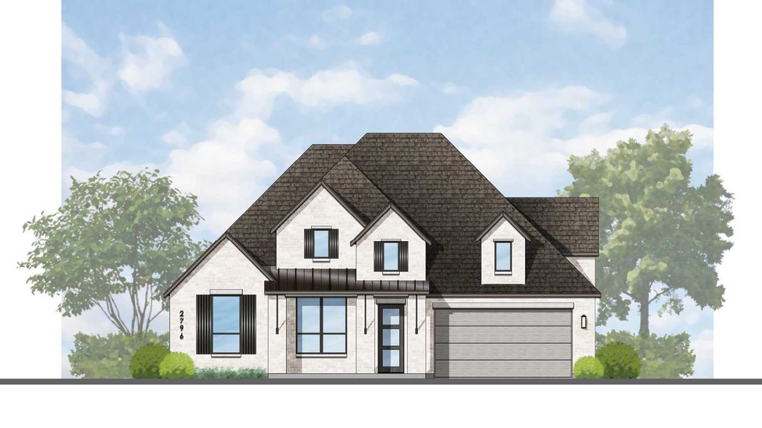 Representative rendering of the exterior for the Birchwood Plan by Highland Homes (Image 32).