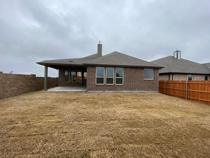Exterior details and patio area of a home in Morningstar, Aledo (Image 3). Exterior details and patio area of a home in Morningstar, Aledo (Image 3).