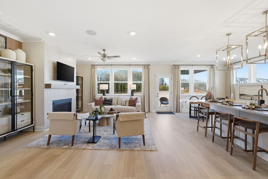 Representative furnished interior of a home built from the Essex by Taylor Morrison in Dreycott, Lawrenceville (Image 16).