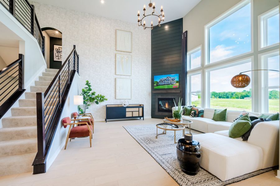Representative furnished interior of a home built from the Avery by Fischer Homes in Twin Lakes, Hoschton (Image 43).