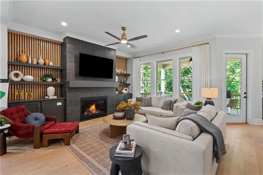 Furnished interior view inside a new home in Laurel View, Suwanee (Image 11).