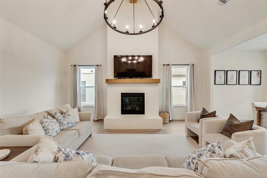 Furnished interior view inside a new home in , Aledo (Image 36).