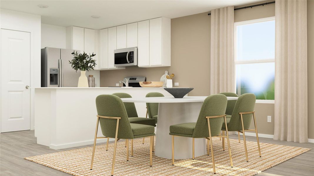 Furnished interior view inside a new home in Synova, Crosby (Image 8).