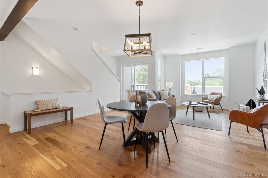 Furnished interior view inside a new home in , Denver (Image 28).