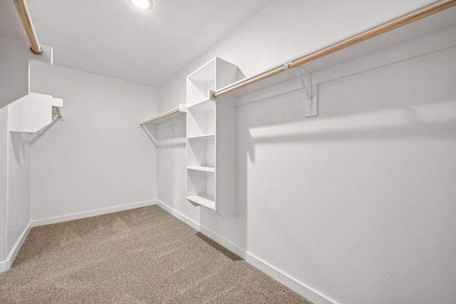Walk In Closet in the Harrison home plan by Trophy Signature Homes