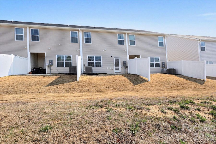 Back of the townhouse