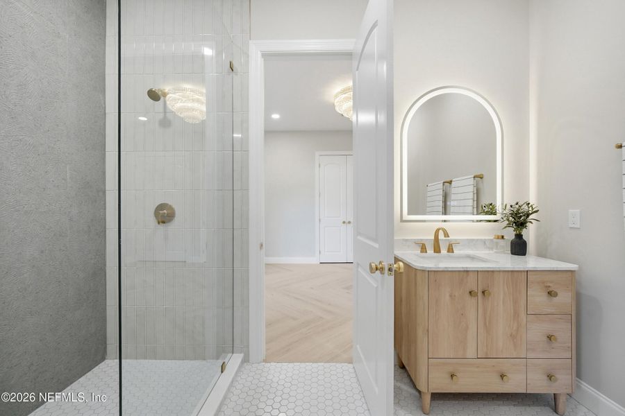 Furnished interior view inside a new home in , Atlantic Beach (Image 12).