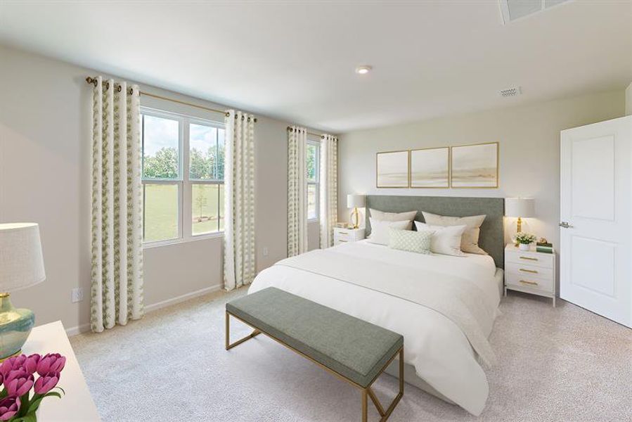 Furnished interior view inside a new home in Sterling Oaks, Ash (Image 7).