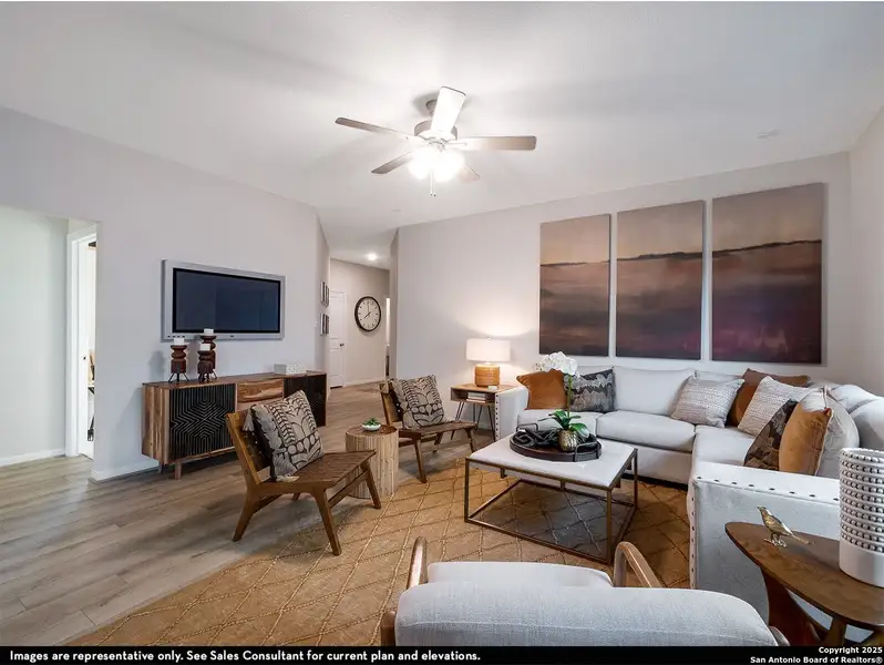 Furnished interior view inside a new home in Garden Grove, San Antonio (Image 8).