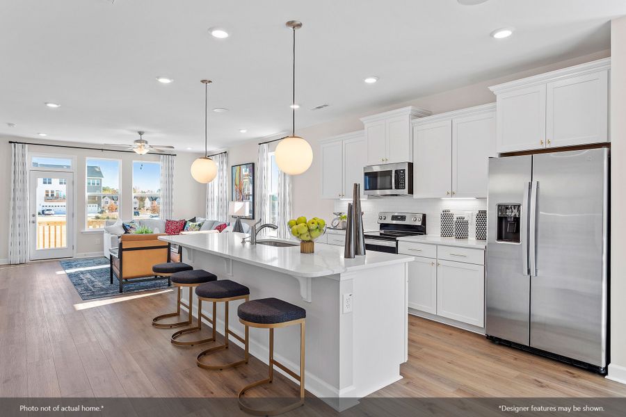 Furnished interior view inside a new home in Renaissance at White Oak, Garner (Image 5).