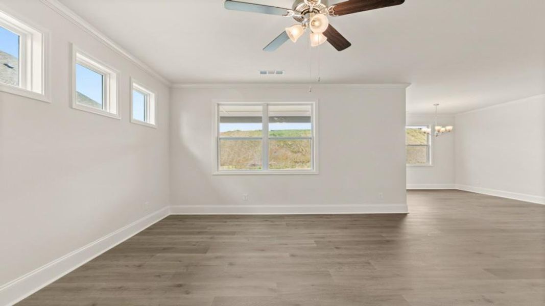 Spacious, unfurnished interior of a new home in Hamptons at Riverwood North, Dallas (Image 16).