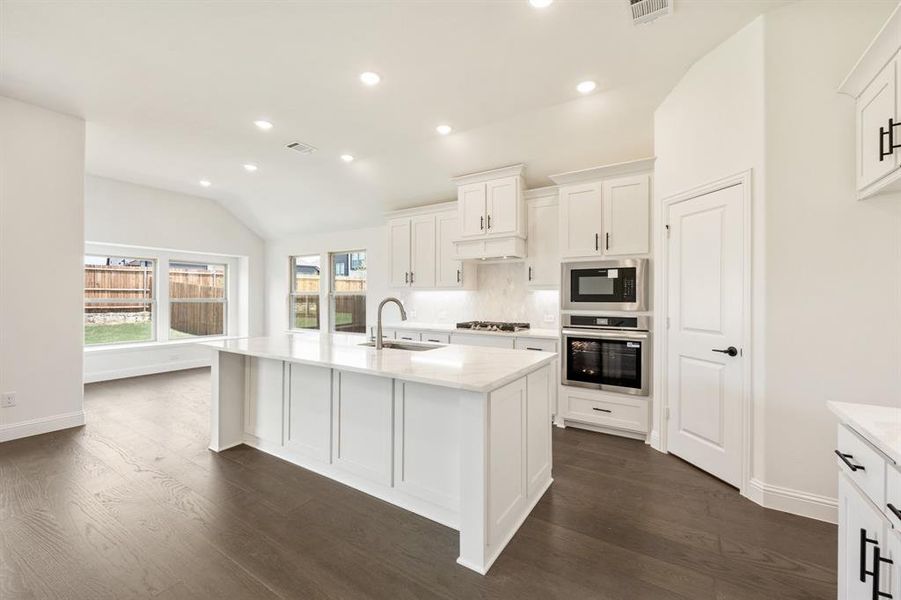 Furnished interior view inside a new home in Willow Wood Classic 50, McKinney (Image 16). Furnished interior view inside a new home in Willow Wood Classic 50, McKinney (Image 16).