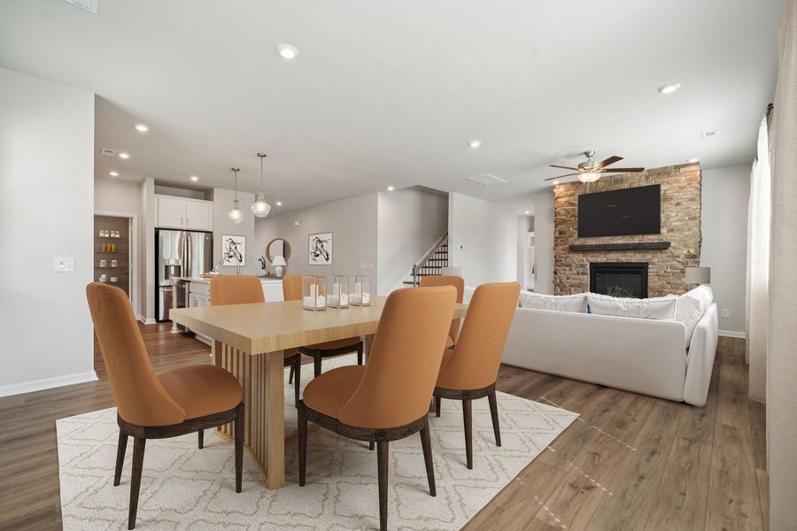 Representative furnished interior of a home built from the The Idlewild by Stanley Martin Homes in Green Tree Place, Anderson (Image 7).