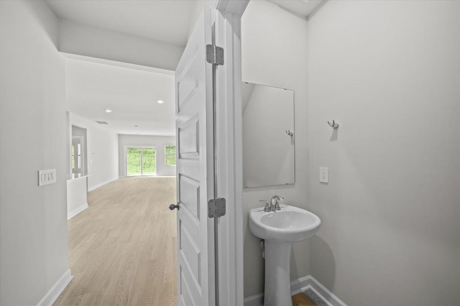 Furnished interior view inside a new home in Village at White Pine, Pendleton (Image 3).