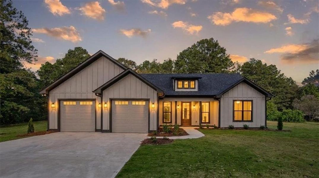 Front exterior of a new home in , Taylorsville, GA, highlighting curb appeal (Image 24).