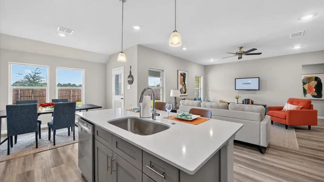 Furnished interior view inside a new home in Parkerville Meadows, DeSoto (Image 6).