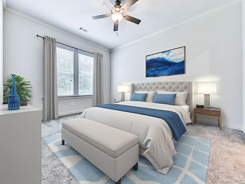 Furnished interior view inside a new home in , Ellijay (Image 7).