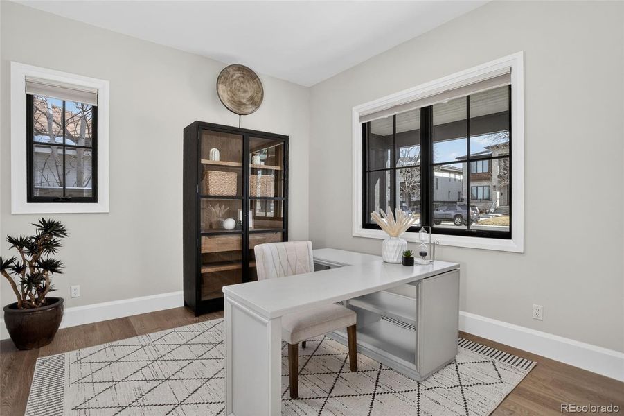 Second office/Bedroom #2 on Main Floor with En Suite Bathroom